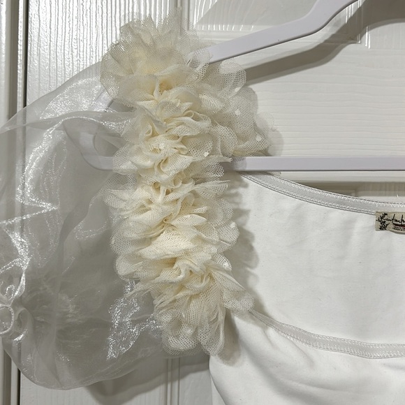 Free People Intimately, Pretty Petals Bodysuit in Ivory, Small, NWOT - Picture 7 of 11